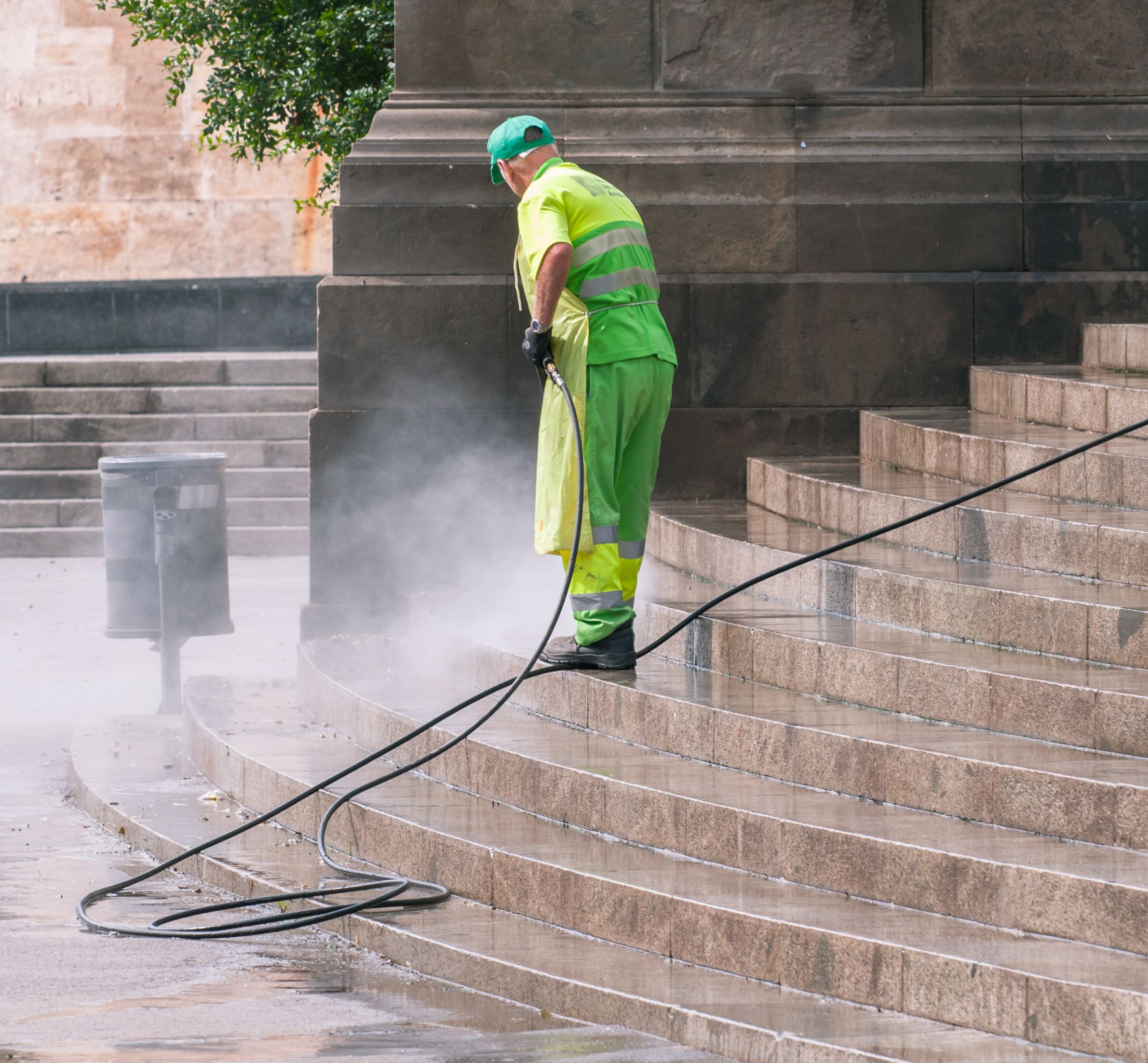 Generic stock photo illustrating professional driveway cleaning