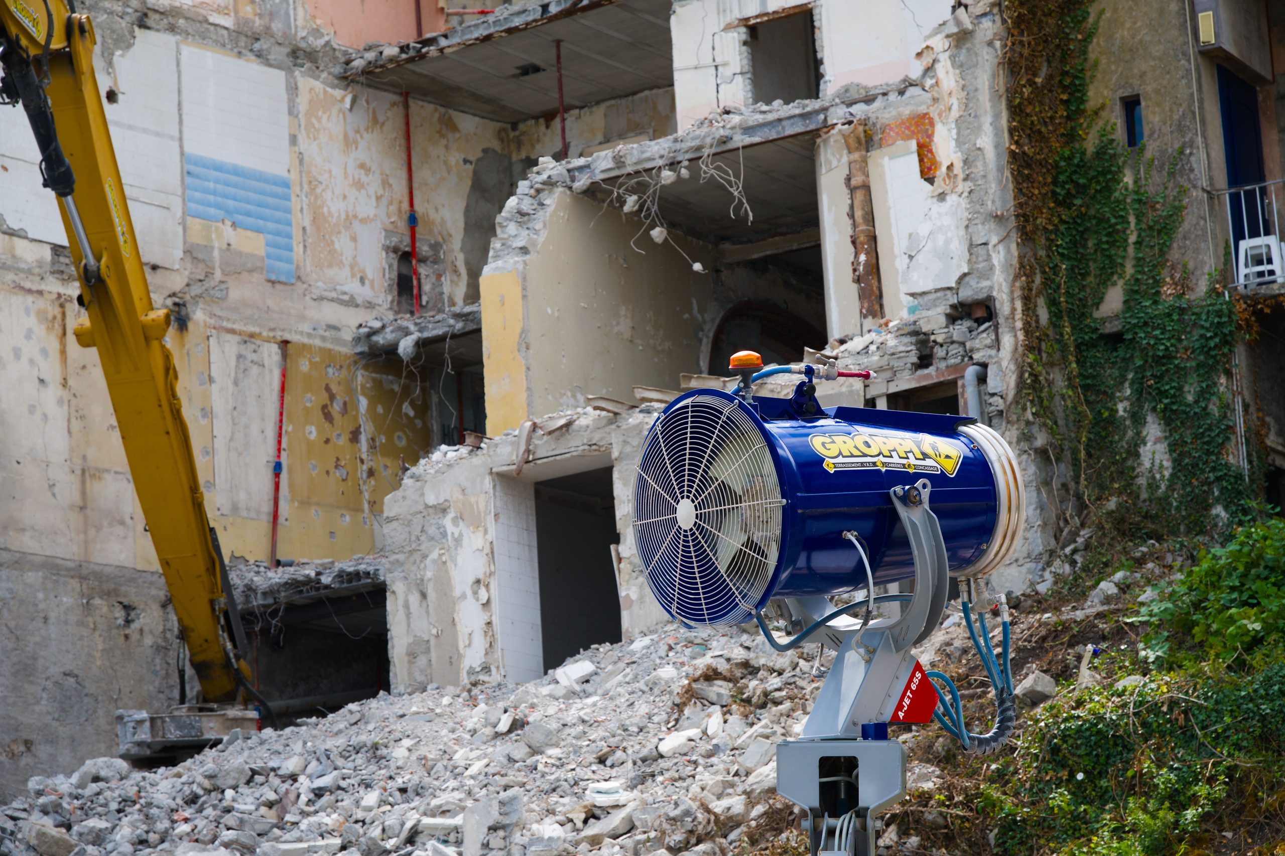 Generic stock photo of construction rubble and waste material